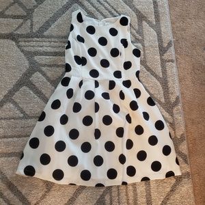 Modcloth polka dot fit and flare dress
